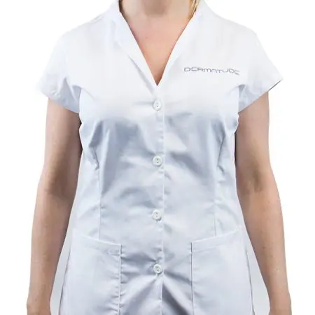 Uniform maat M wit met logo